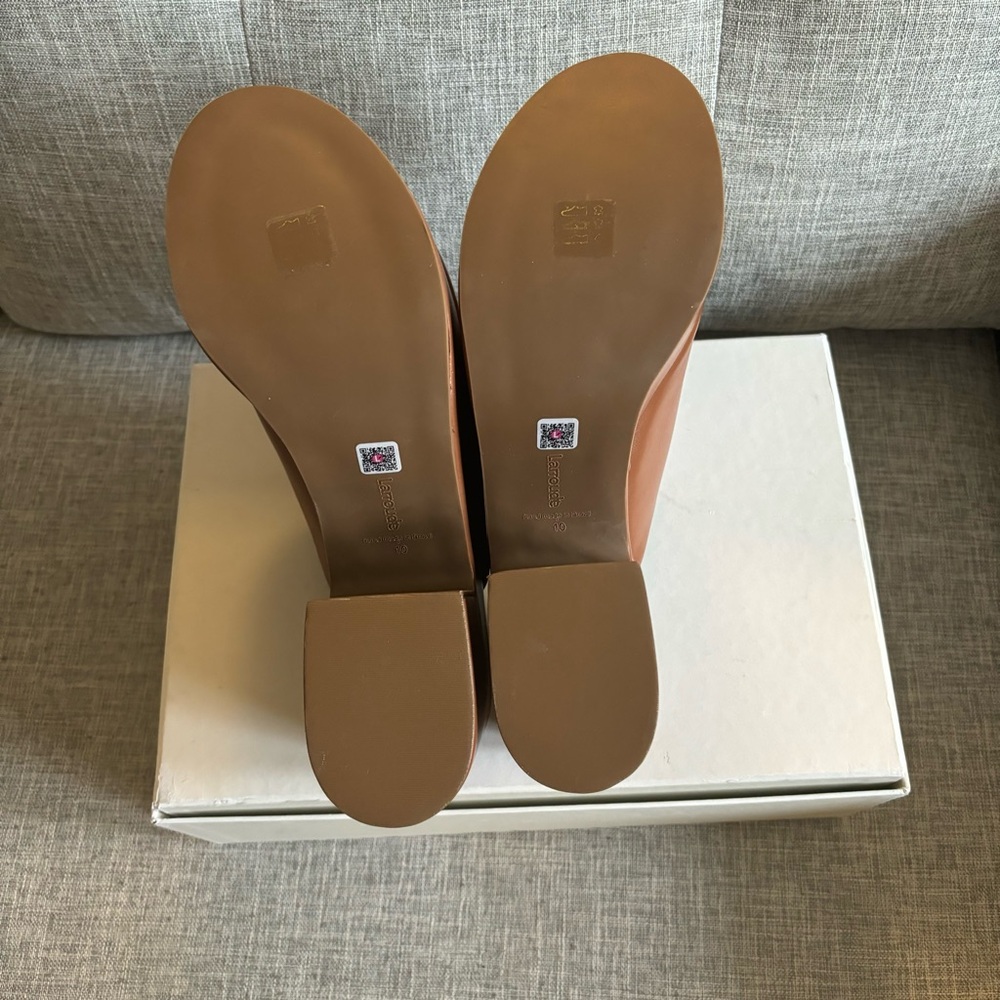 LARROUDE MISO Platform Clog in Caramel Leather, so comfortable. Be Summer Ready - Picture 5 of 14